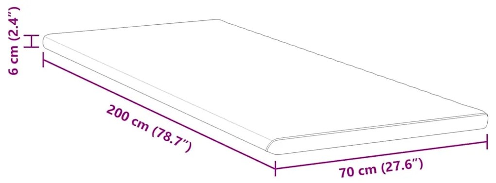 Protetores de Colchão Branco 70 x 200 cm