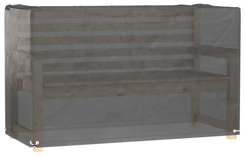 Capas p/ mobília de jardim 2 pcs 8 ilhós 170x94x70cm retangular
