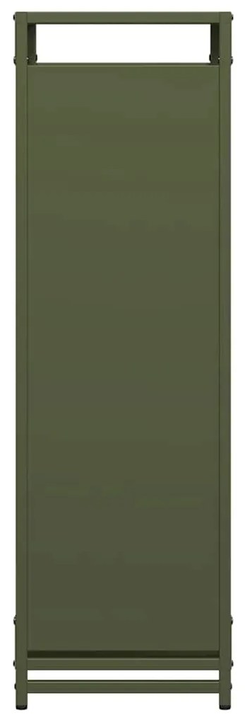 Suporte para lenha aço laminado a frio verde azeitona