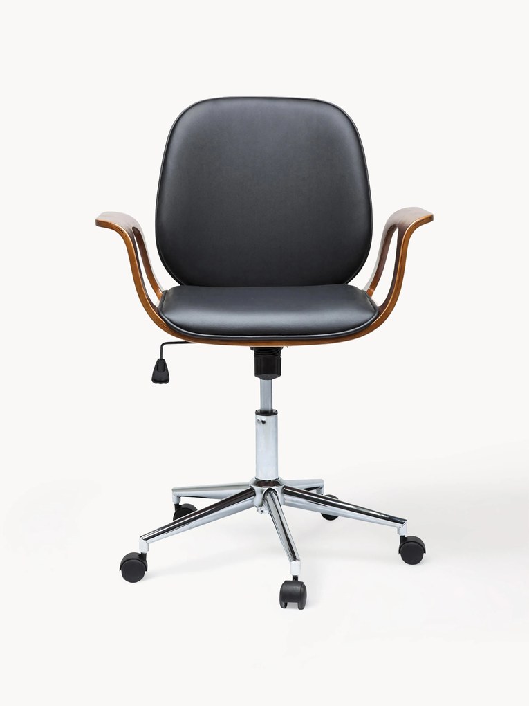 Cadeira de escritório em couro sintético Patron, com altura ajustável