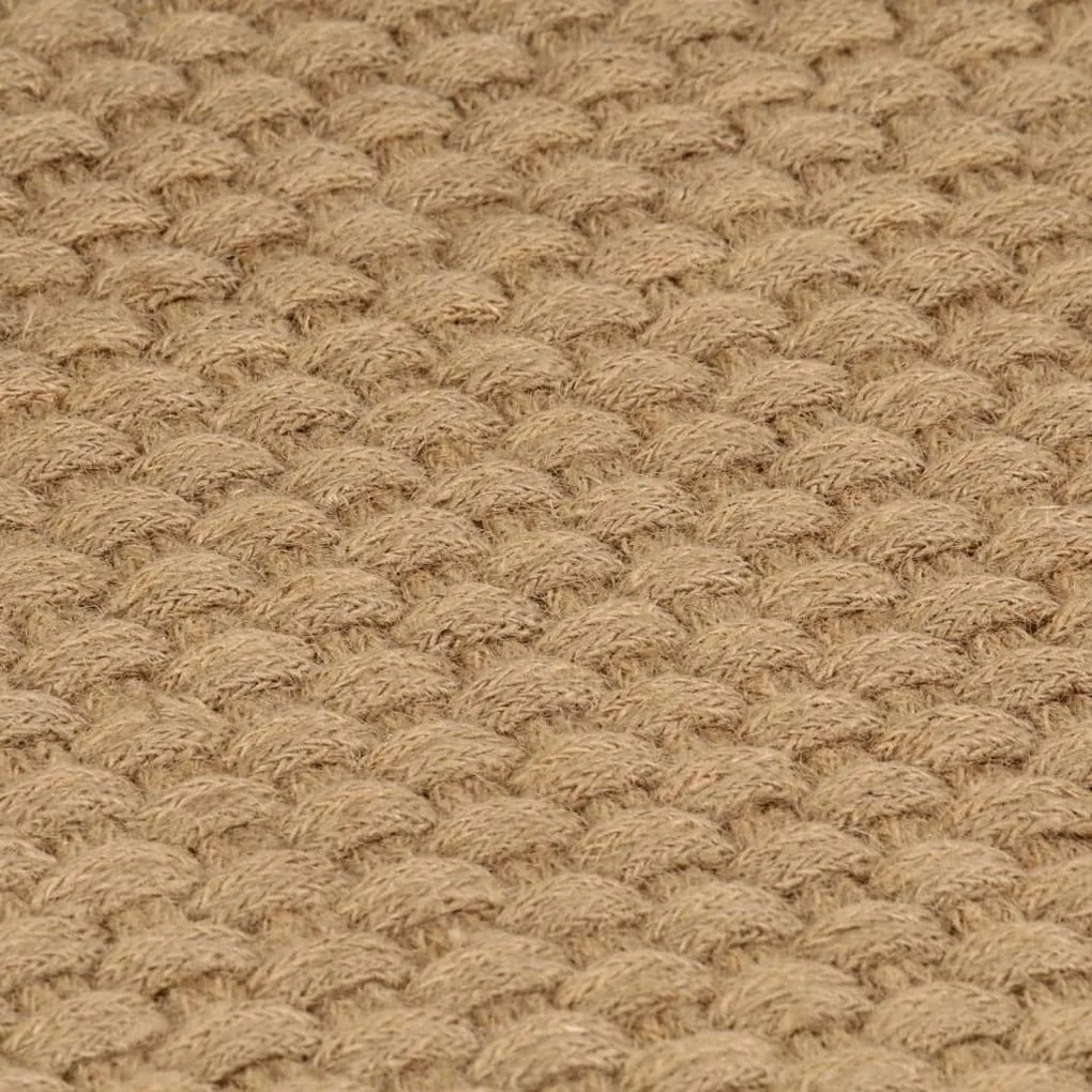 Tapete retangular natural 120x180 cm juta