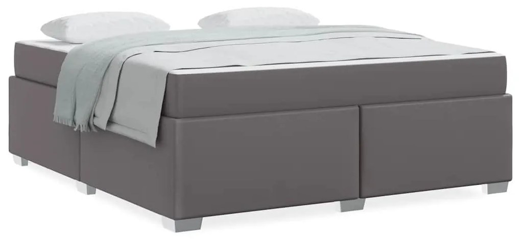 Estrutura da Cama Outros Cinzeto 180 x 200 cm Couro sintético