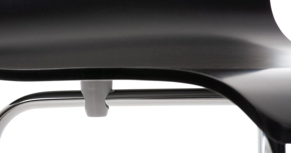 Conjunto de 2 cadeiras de cozinha e sala de jantar Pepe 43 x 87 x 47 cm Preto