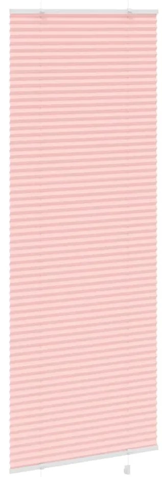 Rosa Plissada Cega 80x200 cm Largura Tecido 79,4 cm Poliéster