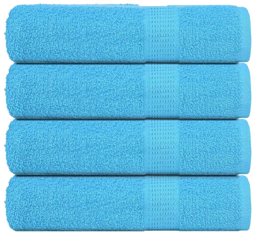 vidaXL Toalhas de banho 4 pcs FROGN 100x150 cm 100% algodão turquesa