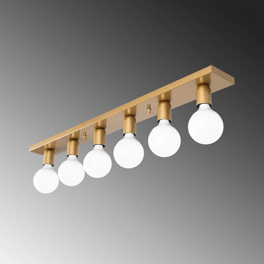 Candeeiro de Teto Mirro – Dourado – 91 x 10 x 10 cm