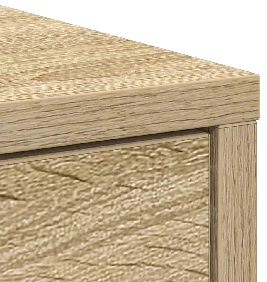 Aparador com gavetas e portas 73x31x90 cm carvalho sonoma