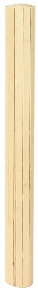 Tapete retangular 80x300 cm bambu cor natural clara