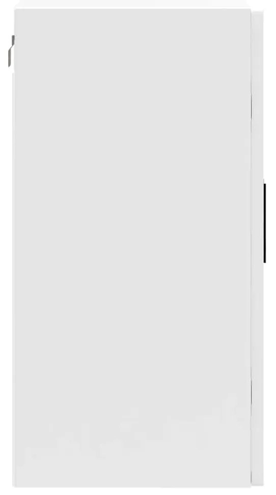 Armário de parede cozinha porta vidro Porto branco alto brilho