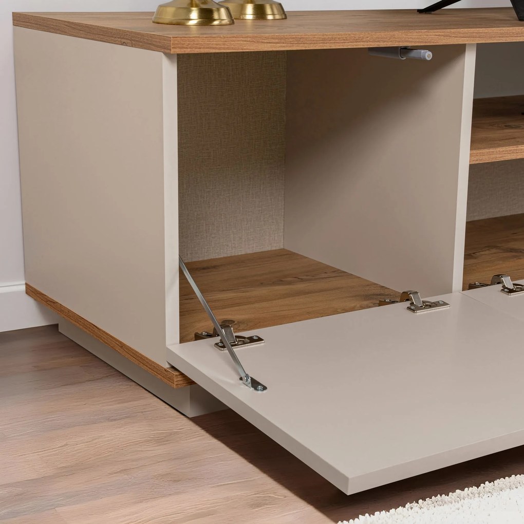 Móvel TV Veramıont – Cashmere Atlantic Pine – 180 cm x 44,6 cm x 44,5