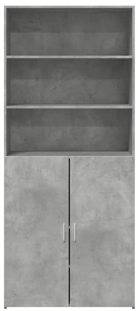 Armário alto 80x42,5x185 cm deriv. de madeira cinza cimento