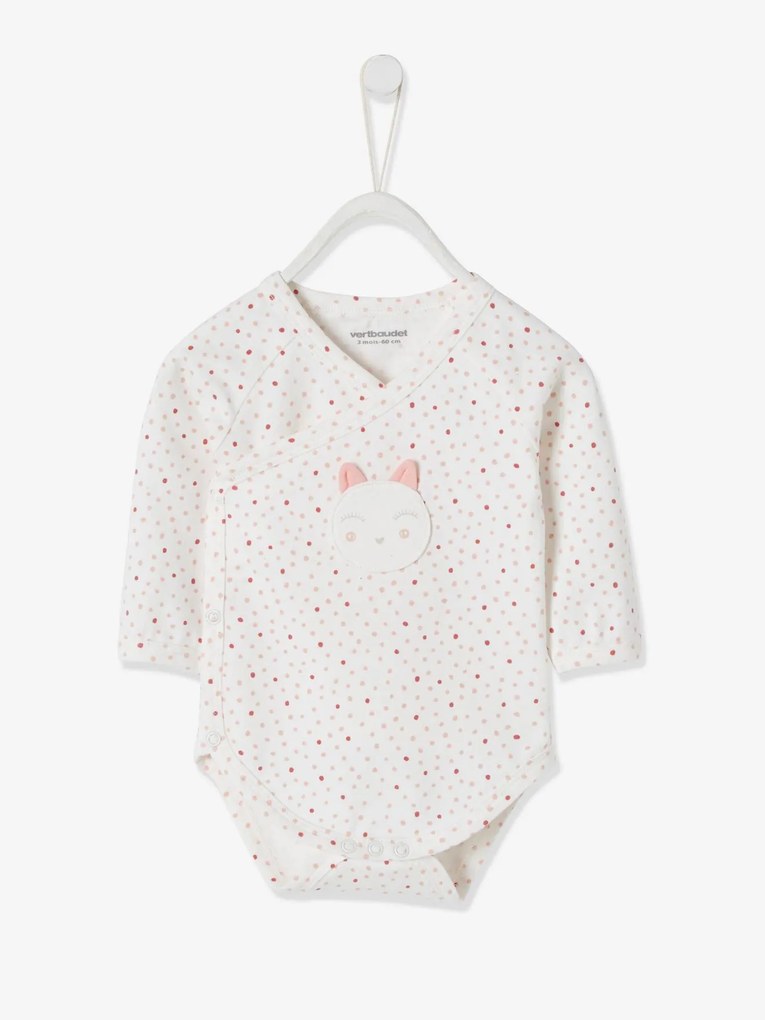 Oferta do IVA - Conjunto Presente para recém-nascido, com 3 peças rosa claro liso com motivo