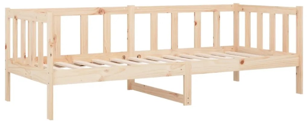 Sofá-cama sem colchão 80x200 cm madeira de pinho maciça
