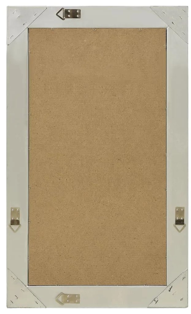 Espelho de parede estilo barroco 50x80 cm prateado