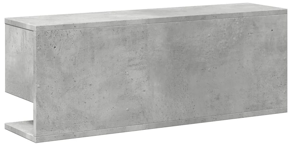 Armário de parede 80x20x30 cm deriv. madeira cinzento cimento