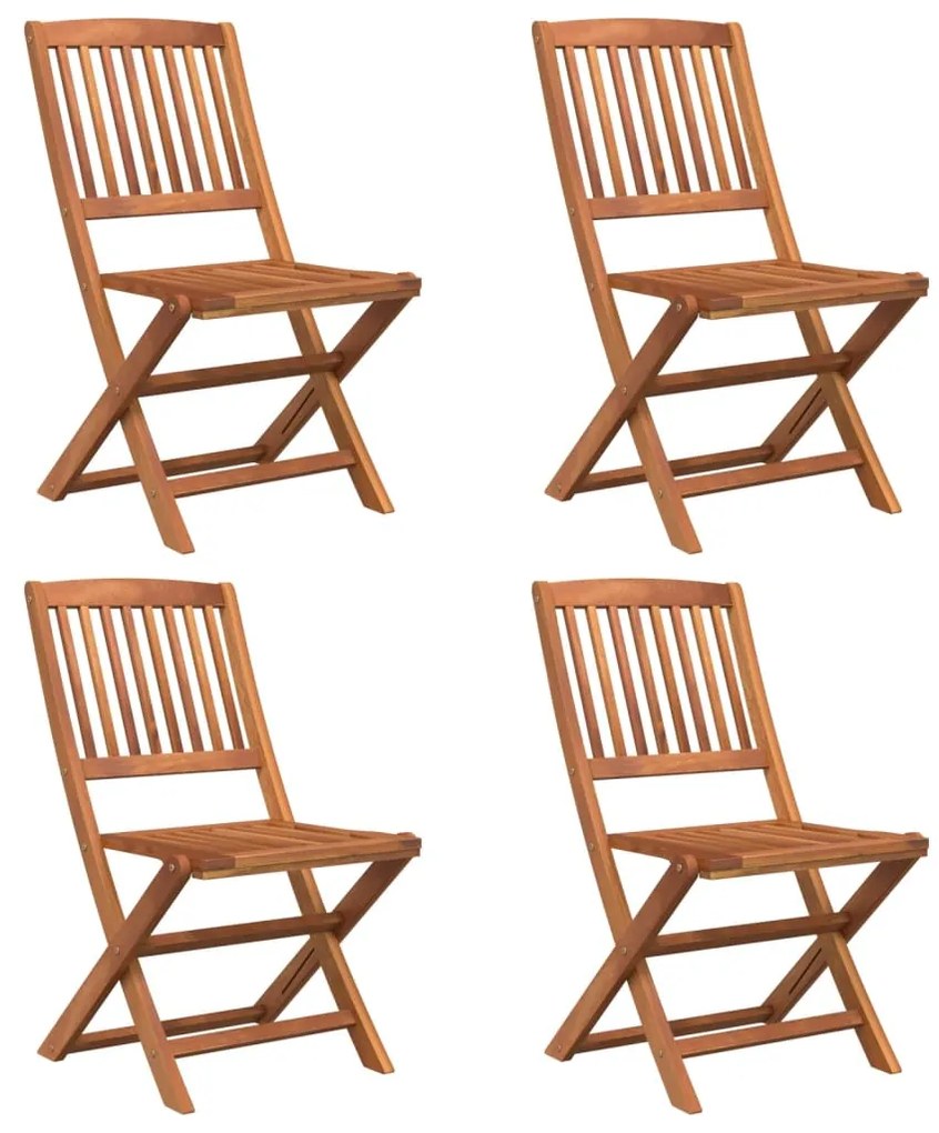 Conjunto de jantar p/ jardim 5 pcs madeira de acácia maciça
