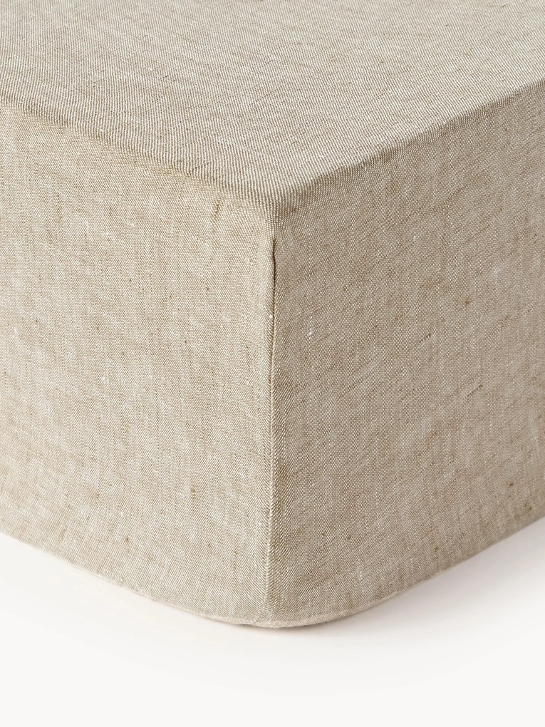 Lençol em linho com elástico para boxspring Linna