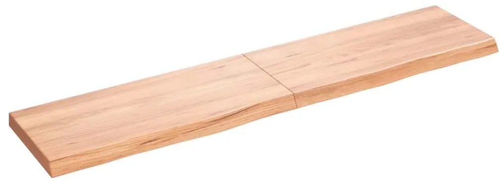 Prateleira de parede 180x40x(2-6) cm carvalho tratado castanho