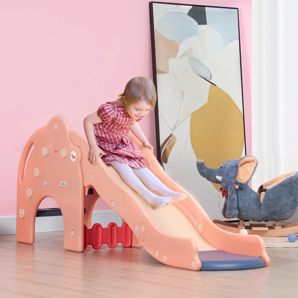 AIYAPLAY Escorrega para Crianças 18-48 Meses Escorrega Infantil com Escadas e Rampa Brinquedo para Interior e Exterior Carga 50kg 182x43,5x77,5cm