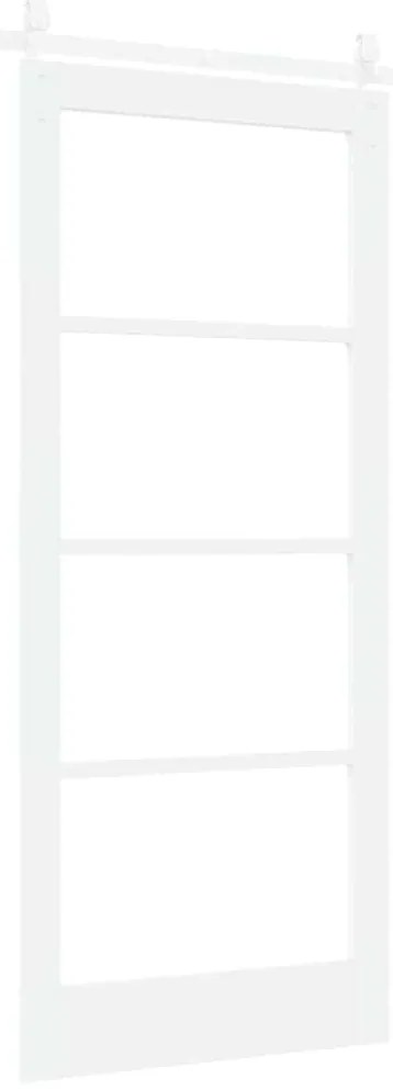 Conjunto de Porta Deslizante com Material vidaXL Branco 86x198,5 cm Ma