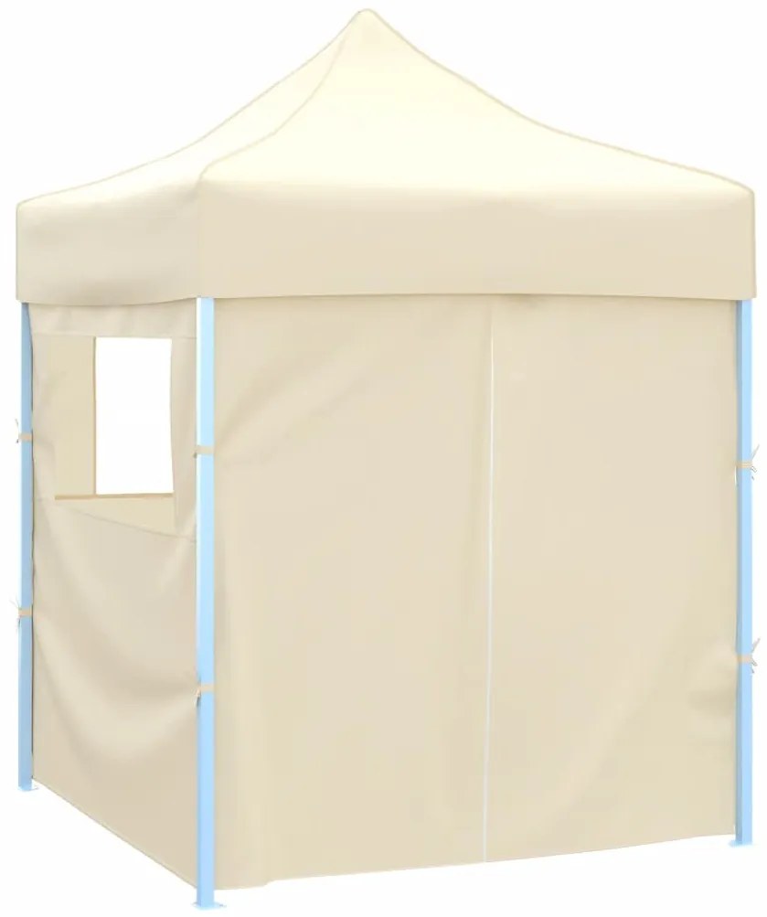 Tenda dobrável profissional festas 4 paredes 2x2 m aço creme
