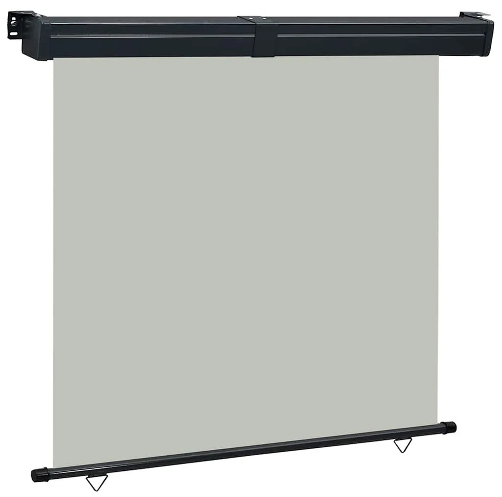 Toldo lateral para varanda 165x250 cm cinzento