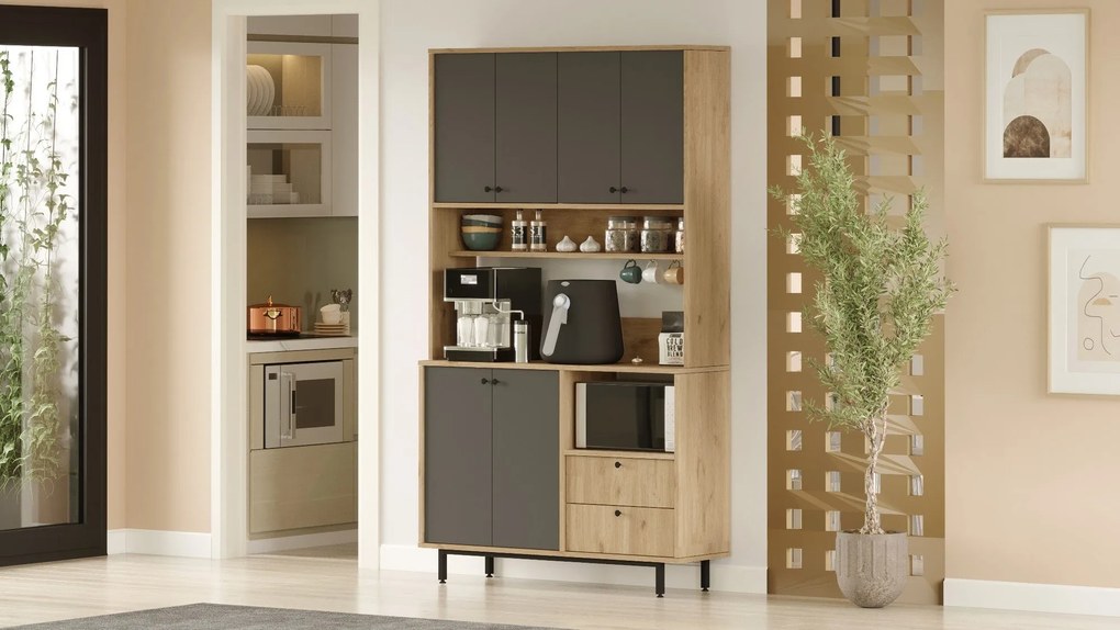 Mobiliário "RE7-SA" - Design Moderno - Oak
Anthracite