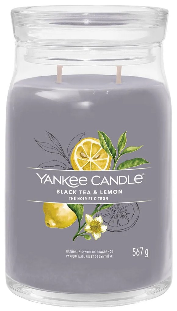 Vela Perfumada Yankee Candle Limão Chá preto 567 g