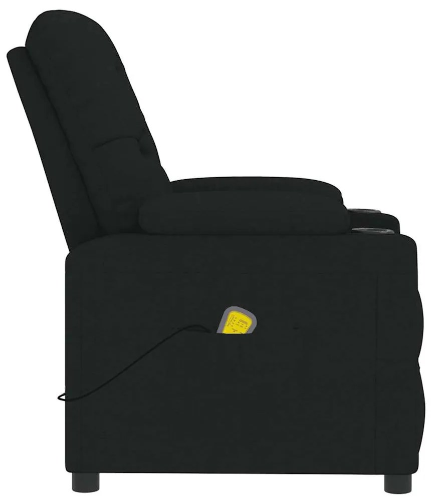 Poltrona de massagens tecido preto