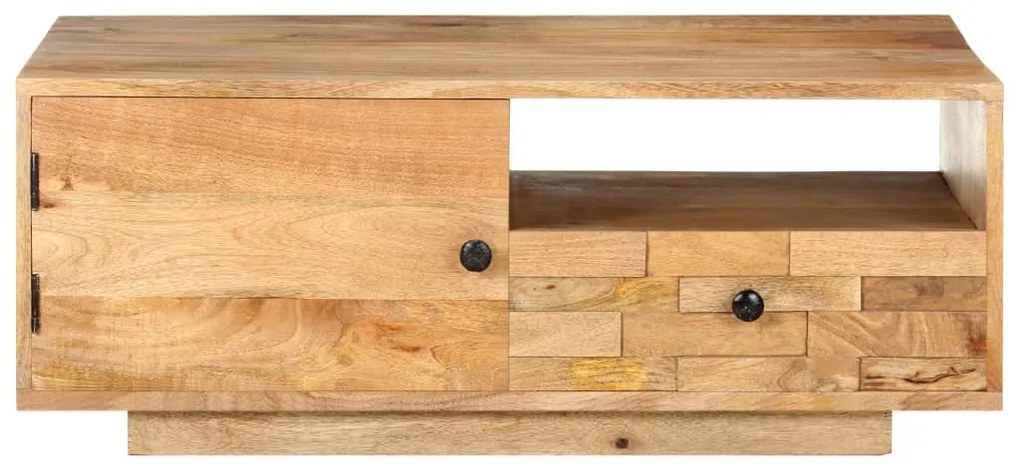 Mesa de centro 90x50x35 cm madeira de mangueira maciça