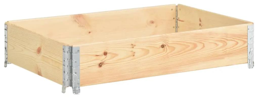 Canteiro elevado 50x100 cm madeira de pinho maciça