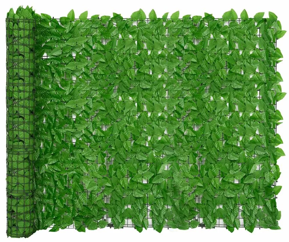 Tela de varanda com folhas verdes 500x150 cm