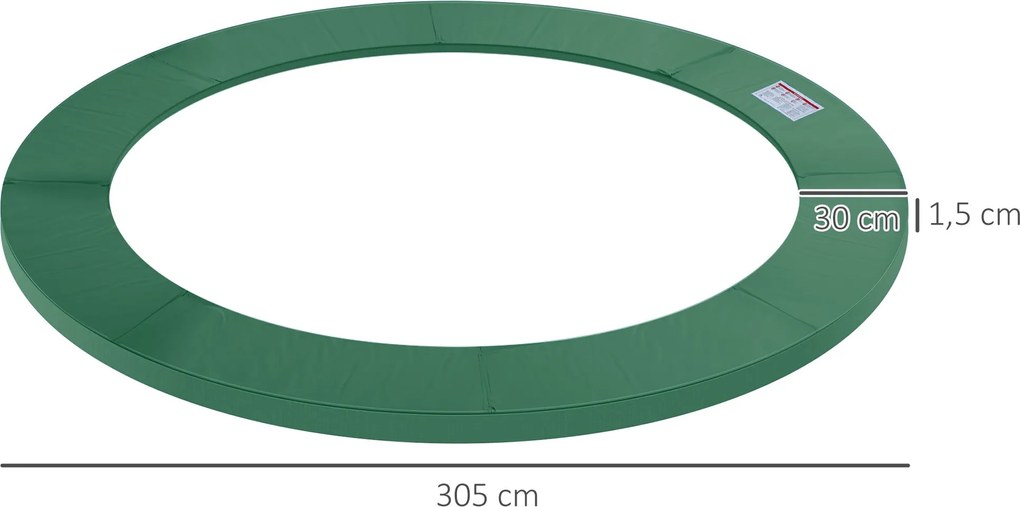 Cobertura de Proteção para Trampolim Ø305 cm – Verde