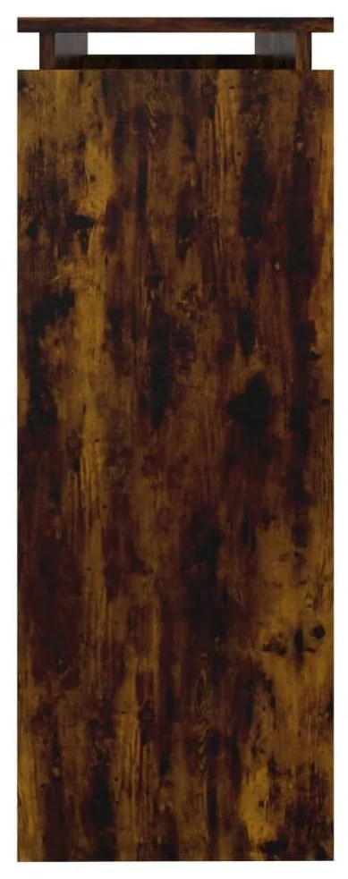 Mesa consola 102x30x80 cm derivados de madeira carvalho fumado