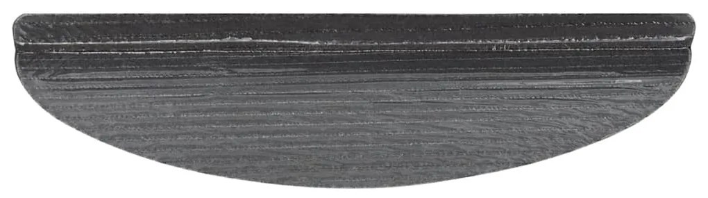 Tapetes de escada adesivos 30 pcs 56x17x3 cm preto