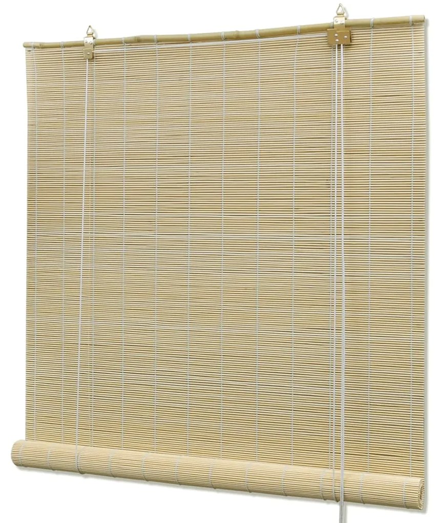 Estore de enrolar 80 x 160 cm bambu natural