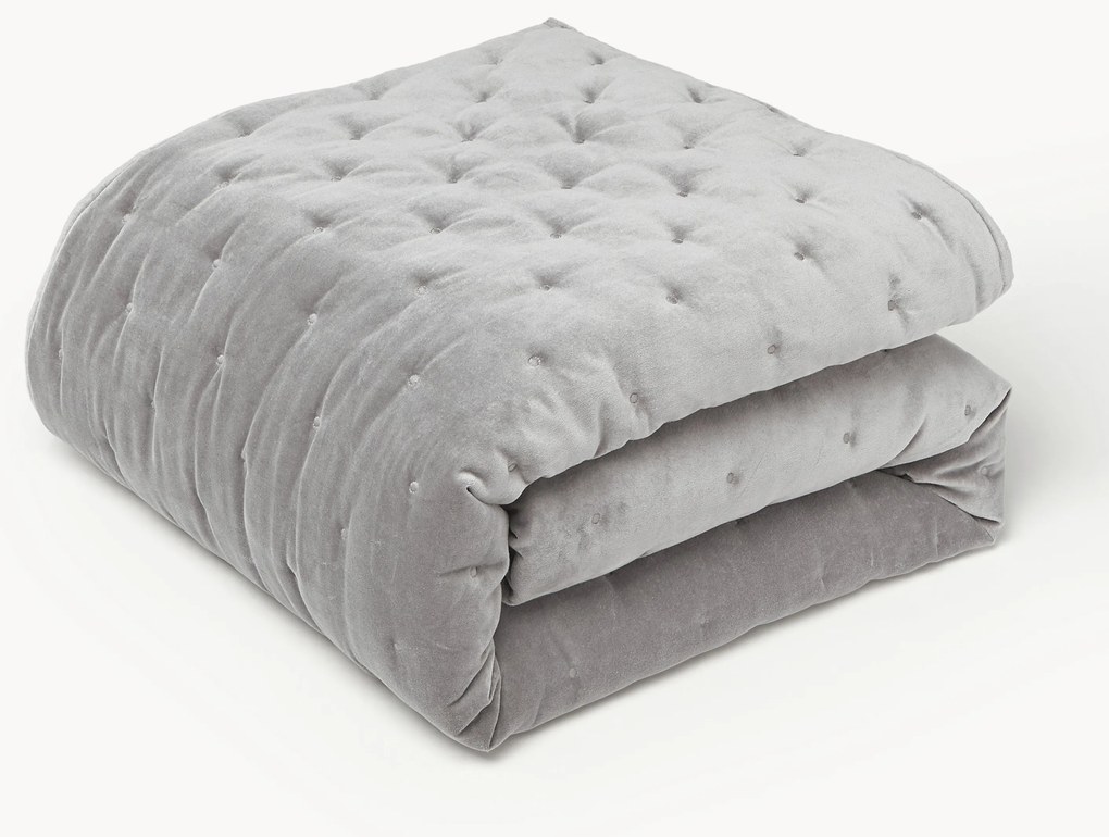 Quilted Velvet Bedspread Cheryl