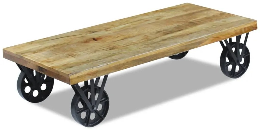 Mesa de centro madeira de mangueira 120 x 60 x 30 cm