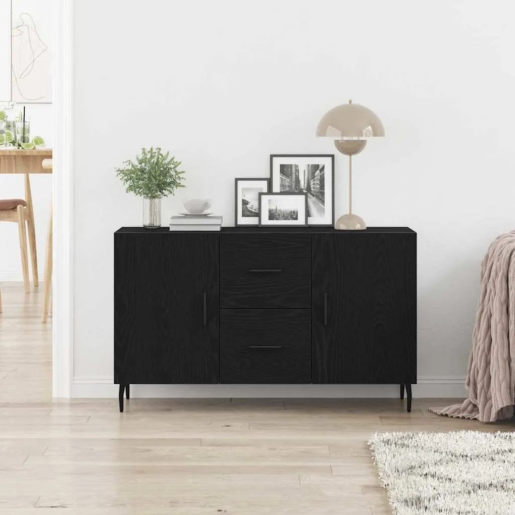 Buffet vidaXL Preto Carvalho 100x36x60 cm Madeira