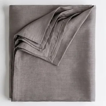 Toalha De Mesa Em Linho Zendan Toupeira & 145 X 240 Cm - Sklum