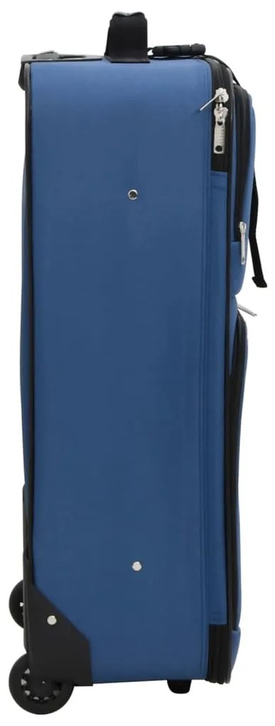 5 pcs conjunto malas de viagem tecido azul