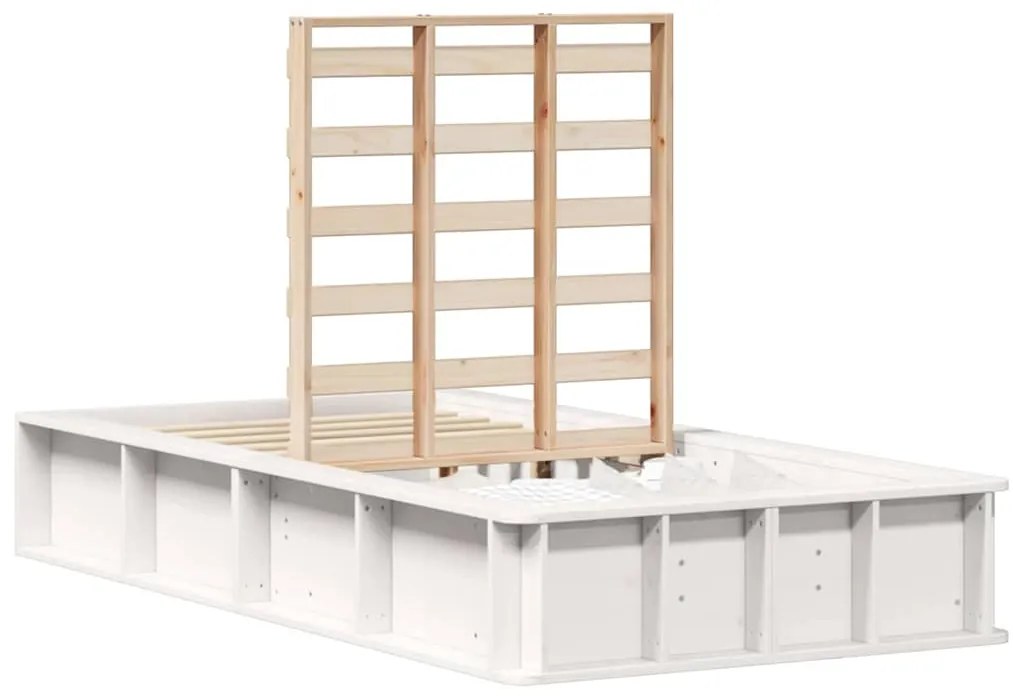 Estrutura da Cama Branco 90 x 200 cm Madeira composta
