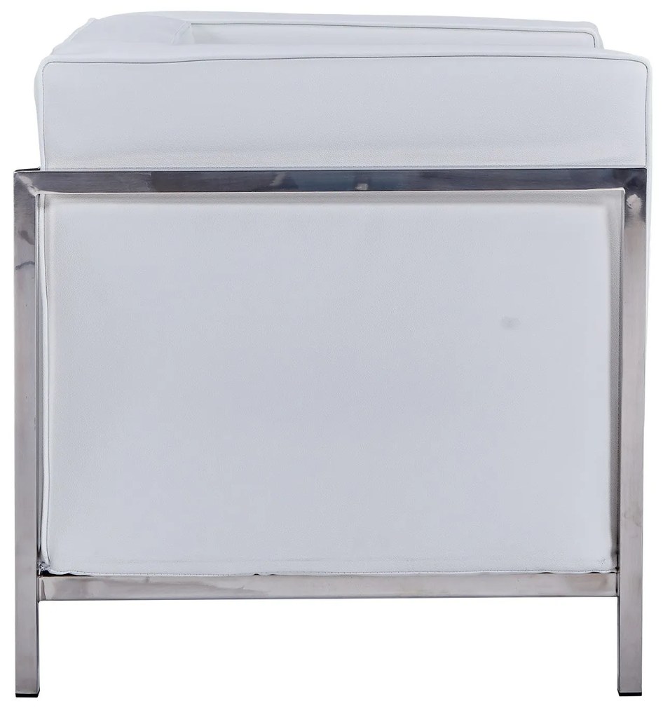 Poltrona LOBBY – 78x70x68 cm – Estrutura em Aço Inoxidável e Estofado