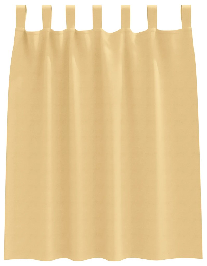 Cortinas opacas com cortinas 2 pcs Bege 140 x 140 cm Poliéster