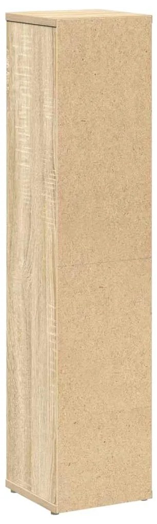 Móvel p/ casa de banho c/ suporte rolos 20,5x20x90cm cor sonoma