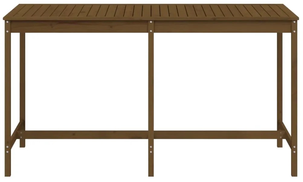 Mesa jardim 203,5x90x110 cm pinho maciço castanho-mel