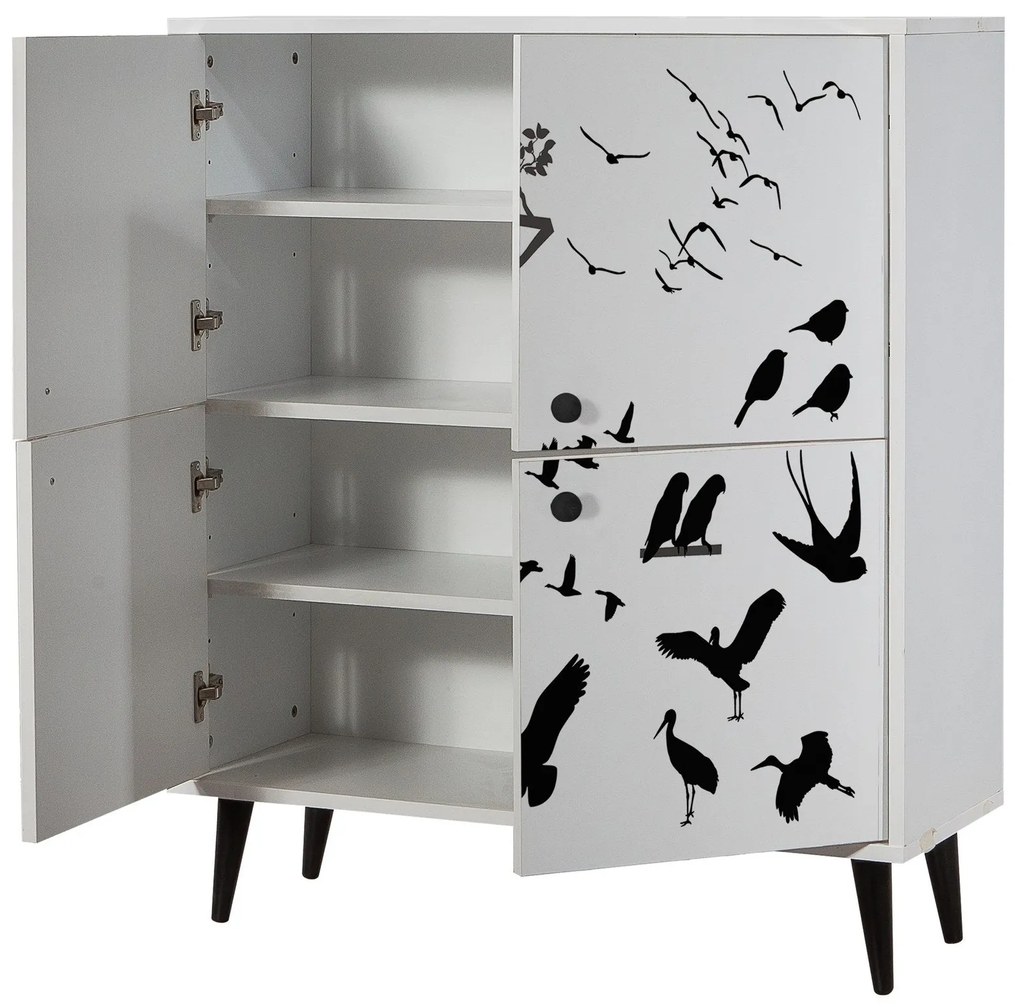 Armário Multiuso Multilux – Branco – 95x111x36 cm
