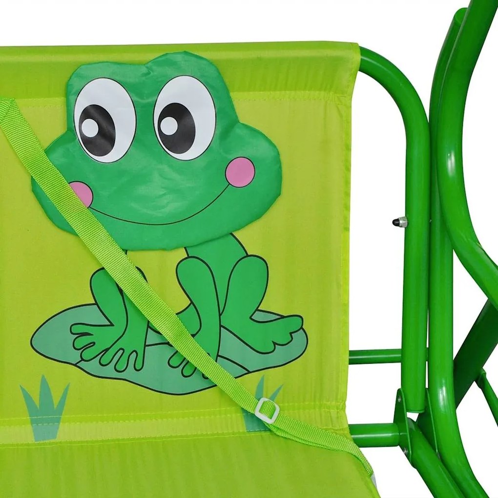 Banco baloiço para crianças verde