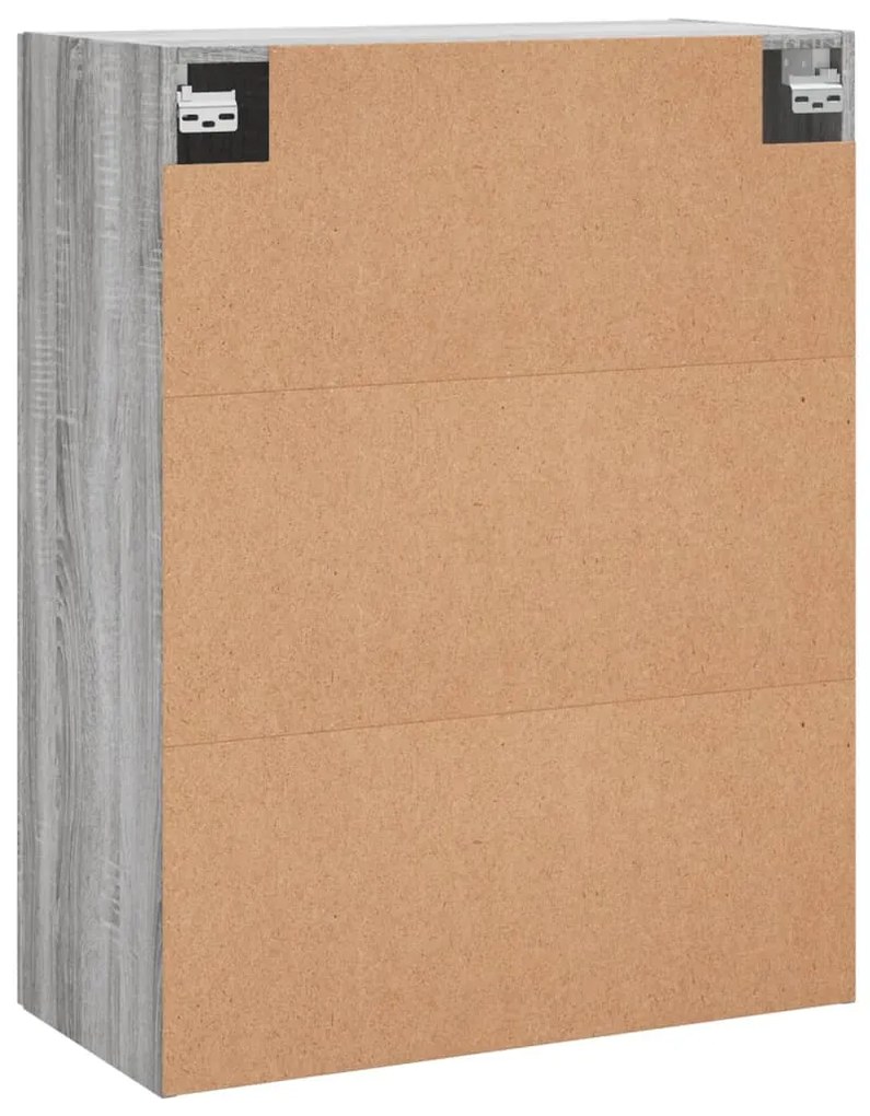 Armário de parede 69,5x34x90 cm cinzento sonoma