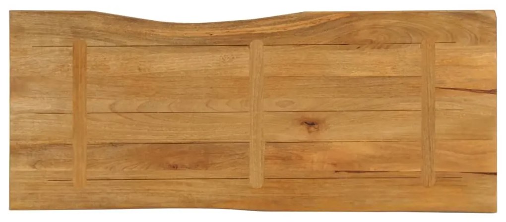 Tampo de mesa c/ borda viva 140x60x2,5 cm mangueira maciça